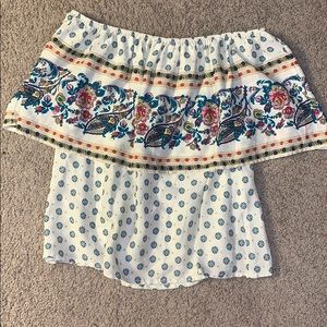 Altar’d State off the shoulder pattern top